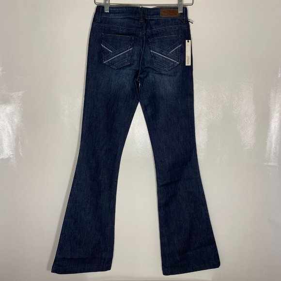 Buffalo Womens Jeans Gallia Stretch Flare Dark Wash Blue Sz 24 x 34.5 - Picture 3 of 15